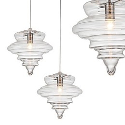 Pendellampa 1 Ljus Modern Enkelhet Färglöst Klart Glas