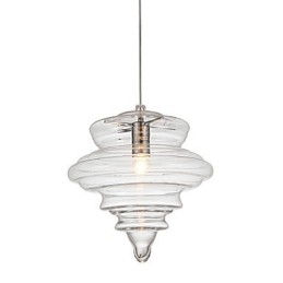 Pendellampa 1 Ljus Modern Enkelhet Färglöst Klart Glas