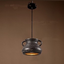 Personality Retro Keramisk Hängande Teahouse Ljuskrona Lampa