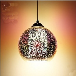 Enkelt Bord 3D Glas Creative Pendel