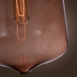 70W Modernt Glas Taklampa I Transparent Flaskdesign