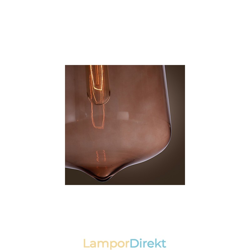 70W Modernt Glas Taklampa I Transparent Flaskdesign