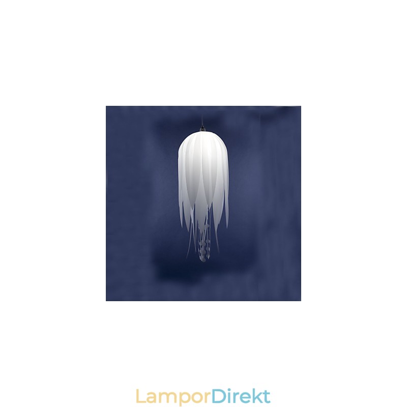 Pendellampa Modern Minimalistisk Vit 1 Lättmetall Och