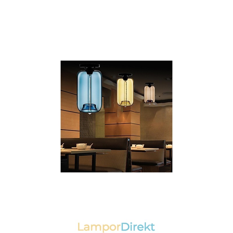 Retro Kreativa Enkelhuvud Glashängande Lampa Café I Guldfiskskålen