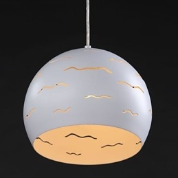 Enkel Modern Creative Av Real White Iron Belysning
