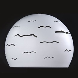 Enkel Modern Creative Av Real White Iron Belysning