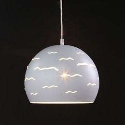 Enkel Modern Creative Av Real White Iron Belysning