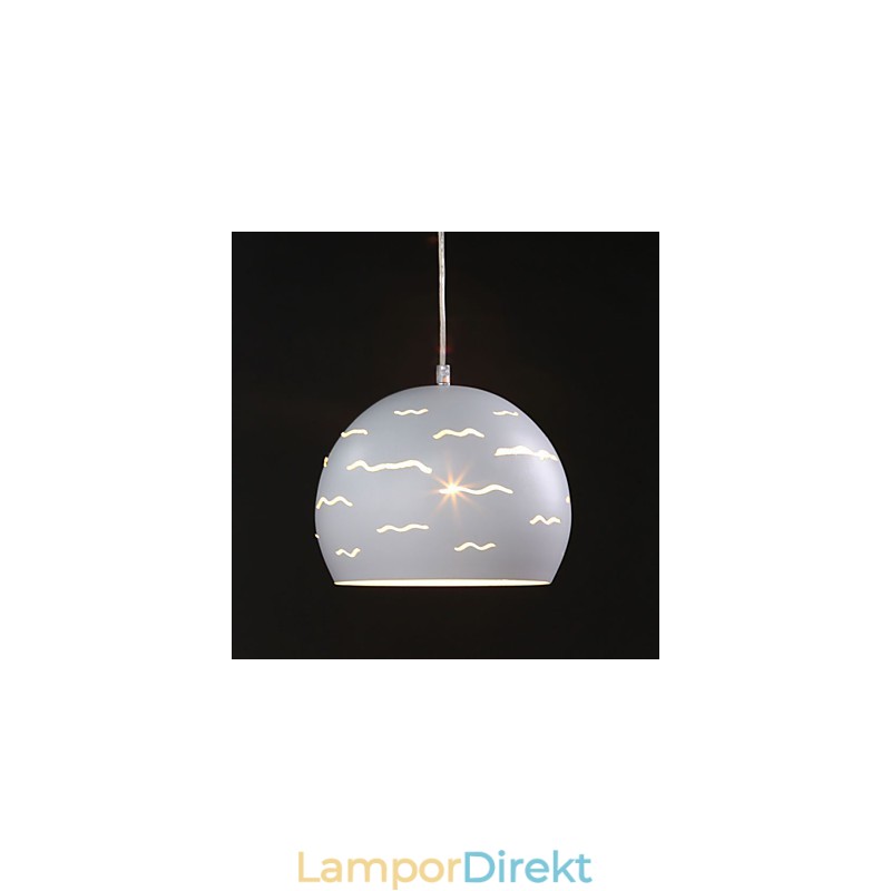 Enkel Modern Creative Av Real White Iron Belysning