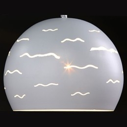 Enkel Modern Creative Av Real White Iron Belysning