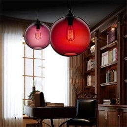 Retro Kreativa Enkelhuvud Glashängande Lampa Café I Guldfiskskålen