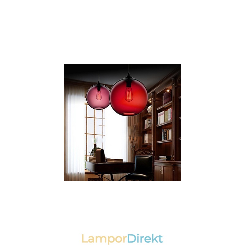 Retro Kreativa Enkelhuvud Glashängande Lampa Café I Guldfiskskålen