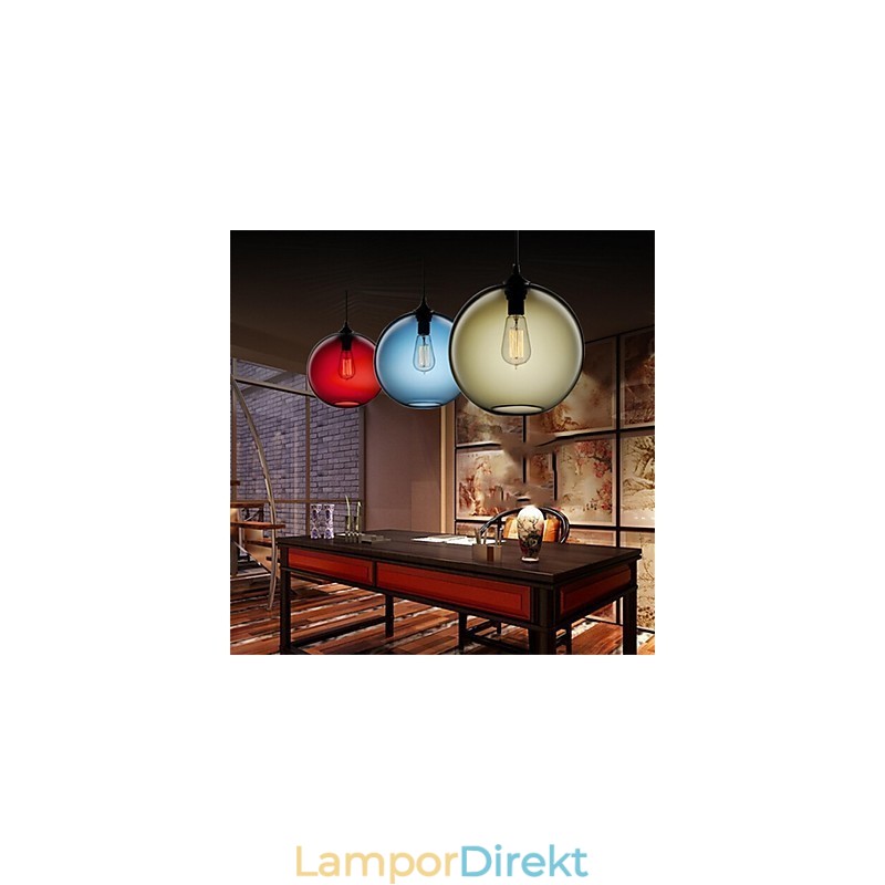 Retro Kreativa Enkelhuvud Glashängande Lampa Café I Guldfiskskålen