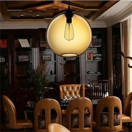 Retro Kreativa Enkelhuvud Glashängande Lampa Café I Guldfiskskålen