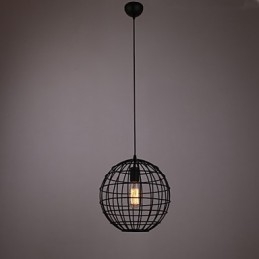 Mini Pendel Sfärisk Lampa 1 Ljus Målning Processing