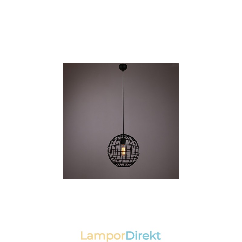Mini Pendel Sfärisk Lampa 1 Ljus Målning Processing