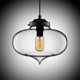 Retro Kreativa Enkelhuvud Glashängande Lampa Café I Guldfiskskålen