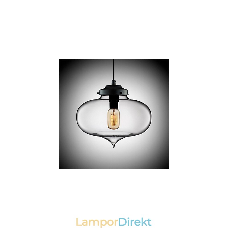 Retro Kreativa Enkelhuvud Glashängande Lampa Café I Guldfiskskålen