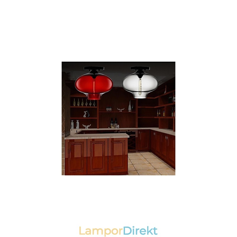 Retro Kreativa Enkelhuvud Glashängande Lampa Café I Guldfiskskålen