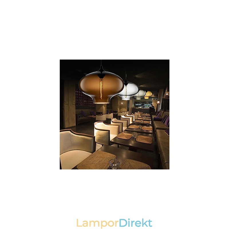 Retro Kreativa Enkelhuvud Glashängande Lampa Café I Guldfiskskålen