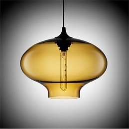 Retro Kreativa Enkelhuvud Glashängande Lampa Café I Guldfiskskålen
