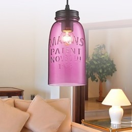 1 Ljus Modern Glas Pendellampa I Transparent Bubble Design