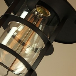 Retro Mini Stil Målning Metall Taklampa