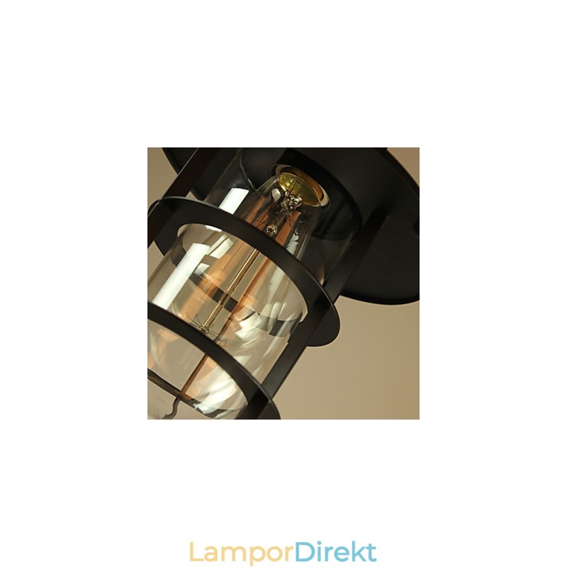 Retro Mini Stil Målning Metall Taklampa