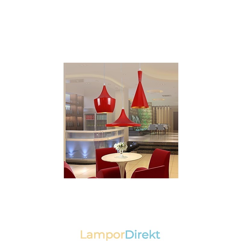 Americange Red 3 Head Meal Pendant