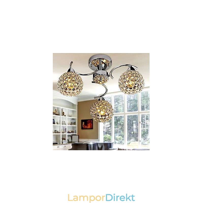 Kupolljus Av Modern Kristall Absorbera Kupolljusmat Ljuskrona Droplight Sittande