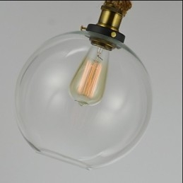 American Country Vintage Industrial Creative Glass Chandelier Single Head Rep