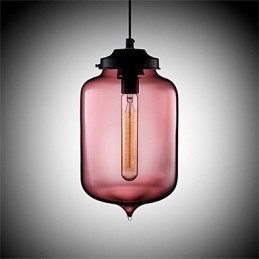 Retro Kreativa Enkelhuvud Glashängande Lampa Café I Guldfiskskålen
