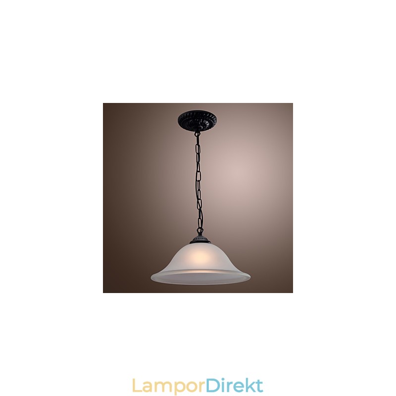Traditionell Klassisk Skål I Mini Stil Brons Taklampa