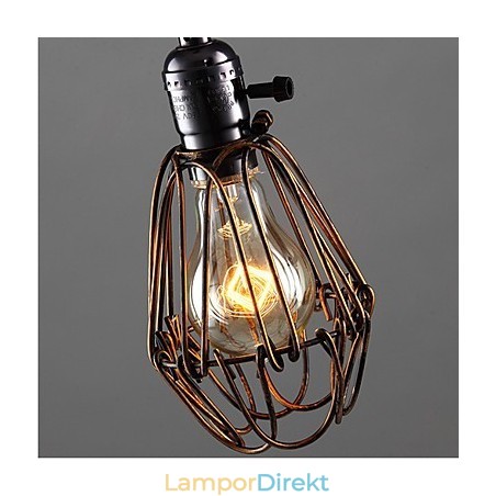 Amerikansk Land Industriell Vindlampa Retro Liten Ljuskrona Järnbur Amerikansk Land Industriell Vindlampa Retro Liten Ljuskrona Järnbur