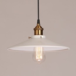 Vintage Målning Metall Taklampa