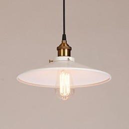 Vintage Målning Metall Taklampa