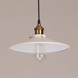 Vintage Målning Metall Taklampa