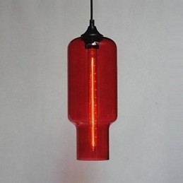Modernt Glas Taklampa I Brun Bubbeldesign