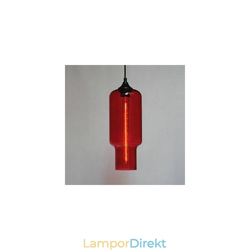 Modernt Glas Taklampa I Brun Bubbeldesign