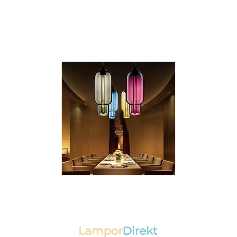 Retro Kreativa Enkelhuvud Glashängande Lampa Café I Guldfiskskålen