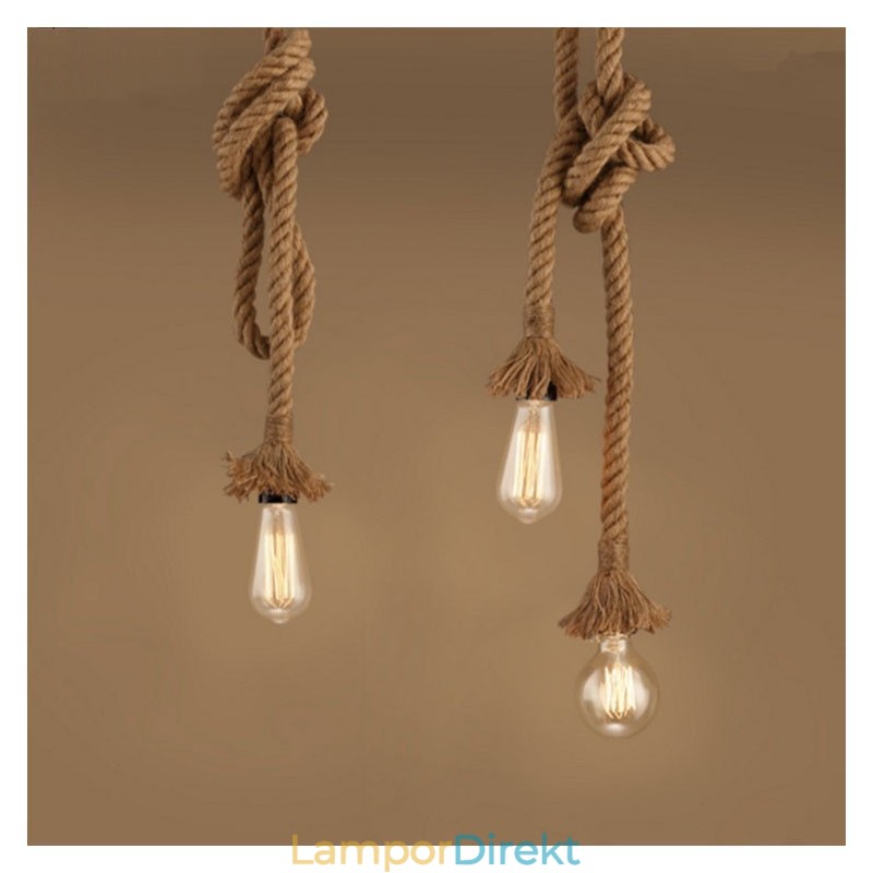 1 Lätt Diy Art Hamperep Lätt Kreativ Hamparep Ljuskrona Lång 100 Cm Skicka 1 Glödlampa