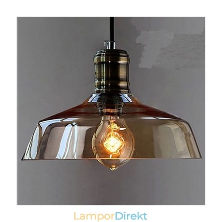 Enkel Retro Industriell Glashängande Lampa Enkel Retro Industriell Glashängande Lampa