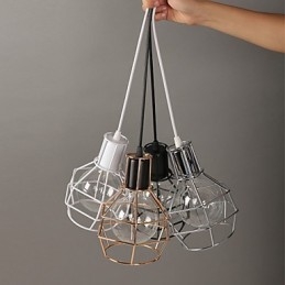 Modern Metal Mesh Pendel Light Enkel Pendel Lamps Cafe Pendel Lampa