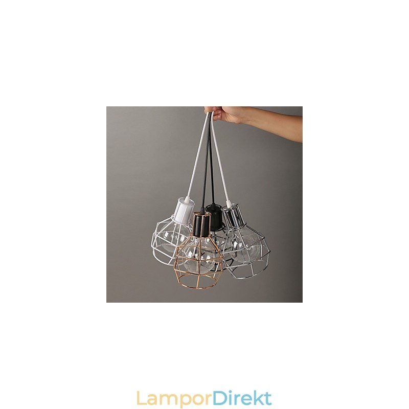 Modern Metal Mesh Pendel Light Enkel Pendel Lamps Cafe Pendel Lampa