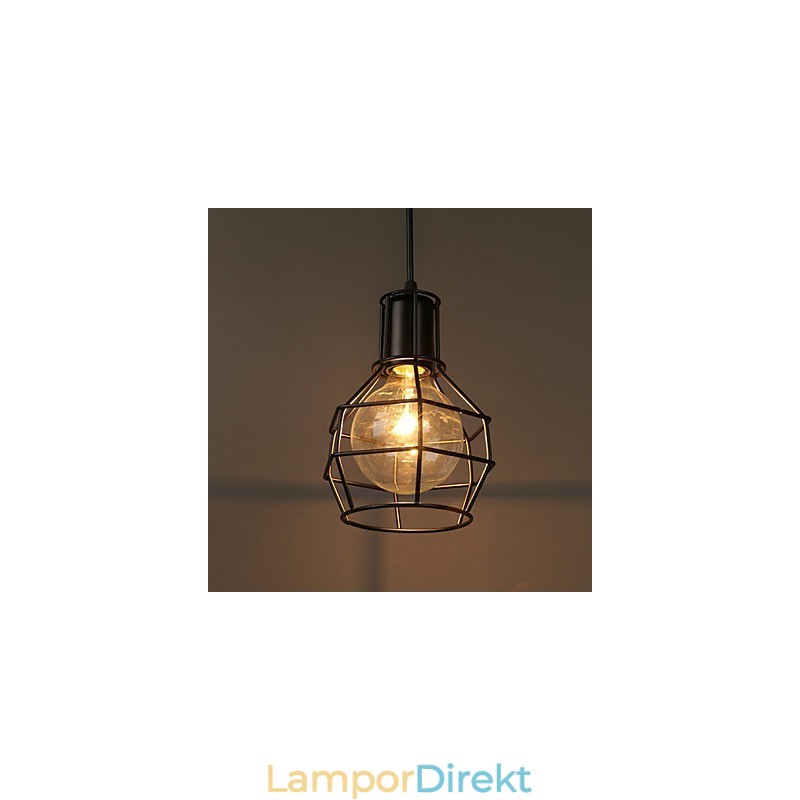 Modern Metal Mesh Pendel Light Enkel Pendel Lamps Cafe Pendel Lampa