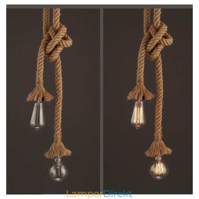 1 Lätt Diy Art Hamperep Lätt Kreativ Hamparep Ljuskrona Lång 100 Cm Skicka 1 Glödlampa