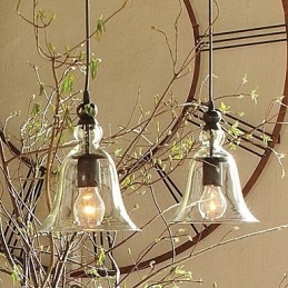 Traditionell Klassisk Vintage Skål Mini Stil Taklampa