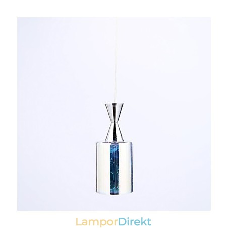 Drömlasergravering Förkromad Pendellampa L