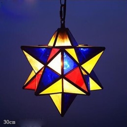30Cm Konstnärlig Individuality Creative Porch Modern Stars Droplight Lampa