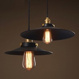 Europeisk Stil Retro Klassisk Hänglampa Metal Art Droplight Ge Glödlampa Diameter