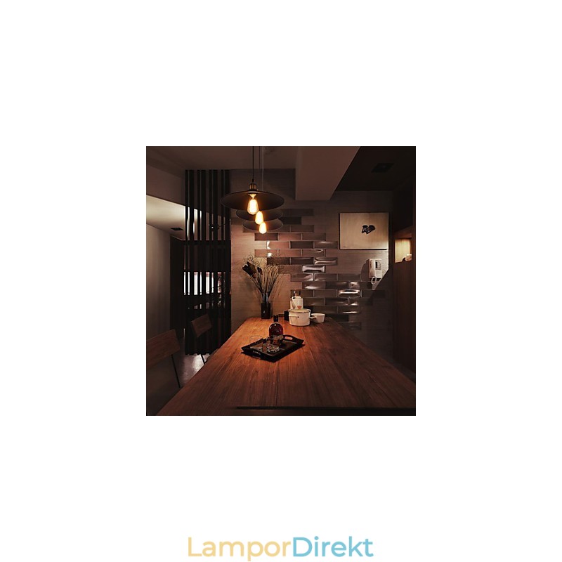 Europeisk Stil Retro Klassisk Hänglampa Metal Art Droplight Ge Glödlampa Diameter